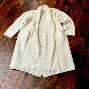 Every Long sleeve shawl collar open cozy lounge cardigan
